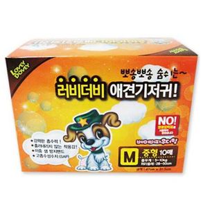 반려견기저귀 애견 러비더비 기저귀 M 10매 1P 고양이 일회용 팬티