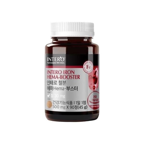 인테로 철분 헤마 부스터 500mg x 90정 1개