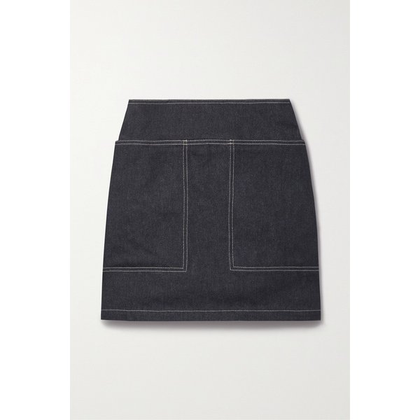 Vivetta Denim Mini Skirt 다크 데님 29419655932408377