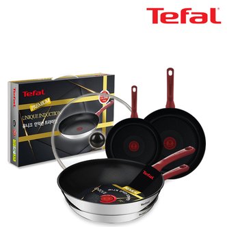  [Tefal] 테팔 유니크 인덕션 프리미엄 프라이팬 20+24+26+멀티팬 28+유리뚜껑