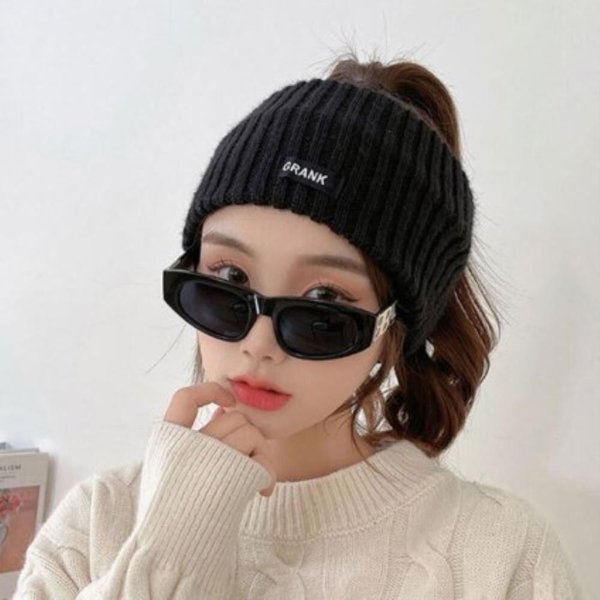[옷자락] 여성 따뜻한 겨울 신축성 니트 짜임 방한 헤어밴드