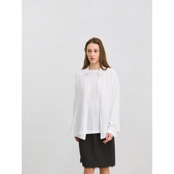 summer sheer shirt (white)