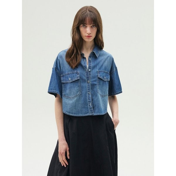 데님 포켓 셔츠 EMP4DBL010