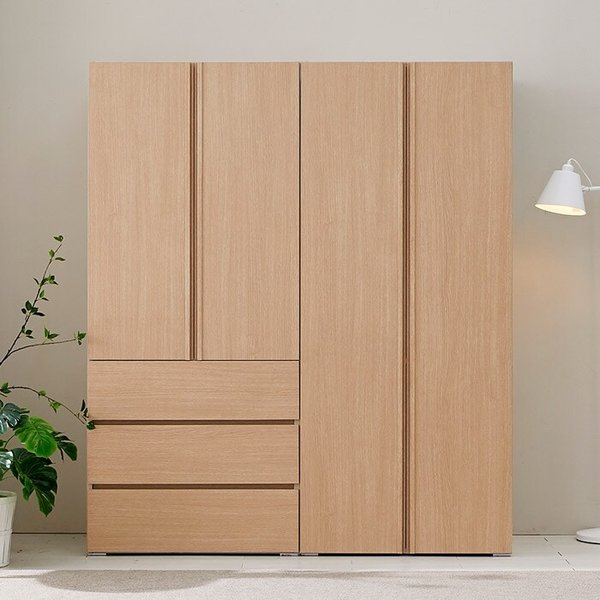 [보루네오] 아르메 시그니아 LPM 키큰장 1600 3단서랍 옷장 세트 (수도권무배)