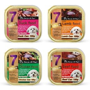 펫더맨 베게 사각캔 닭고기맛 100g 강아지 통조림