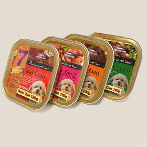 펫더맨 베게 사각캔 닭고기맛 100g 강아지 통조림
