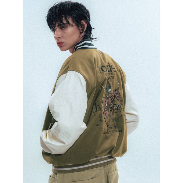 Cowboy Varsity Jacket_Peanut