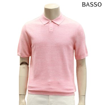 바쏘 린넨혼방 베이직 카라(PK) 반팔 스웨터 BSZ2WT02