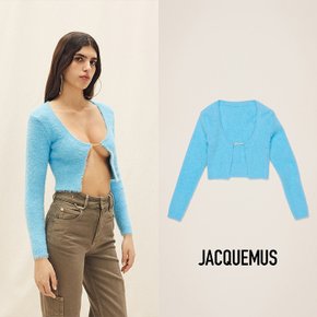 JACQUEMUS 자크뮈스 하늘색 니브 긴소매 니트 가디건