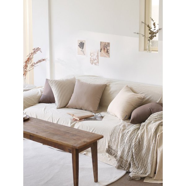 레트로웜 린넨 쿠션커버 4color / 5size