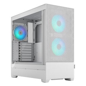 [브라보] Fractal Design Pop Air RGB Clear 강화유리 (White)