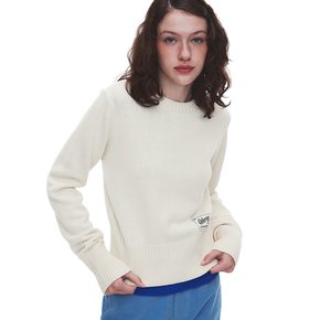 Basic Knit Sweater - Whipping Craem