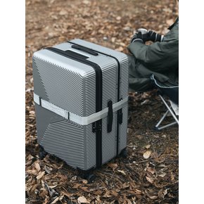 DUEPORTE 듀포테 112L_SILVER GREY(디바이더+휠커버+스트랩+PVC항공커버)