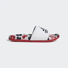 Adilette Comfort Slides 클라우드 화이트 베터 스칼렛 레드 HQ7081