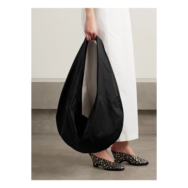 케이트 올리비아 스포츠 Xl 텍스처 가죽 트리밍 셸 숄더 백 블랙 46376663162859123