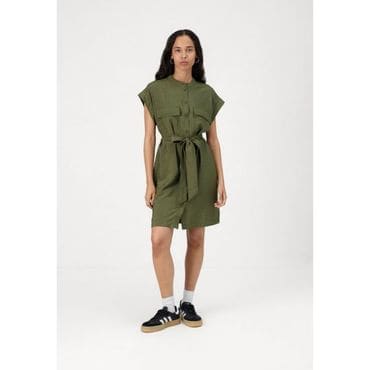 갭 5331114 GAP UTILITY MINI SHIRT DRESS - Day dress army jacket green