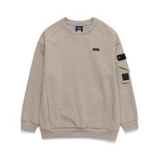 K243USW230 어드벤처 우븐포켓 맨투맨 GRAYBEIGE