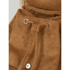 TALVI SHEARLING BACKPACK (CAMEL)