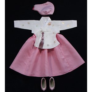 정원한복 소현당의 분홍 여아한복 돌 백일 전통한복 어린이집 명절한복