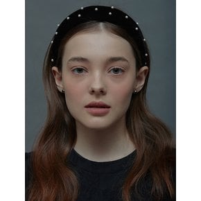 [NEW SIZE 추가][단독]Bella Velvet Pearl Hairband