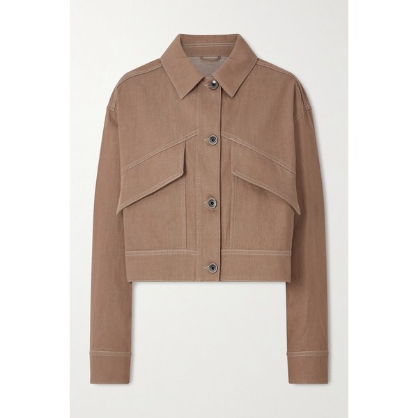 브루넬로쿠치넬리 크롭 코튼 트윌 재킷 46376663163006579