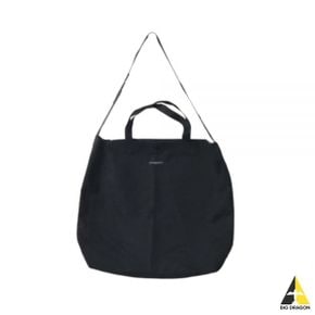 엔지니어드 가먼츠 Carry All Tote A - Black Cotton Moleskin (23F1H015-N