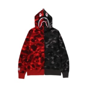 베이프 후드집업 MEN COLOR CAMO SEPARATE SHARK FZ HOODIE 1K80-115-001