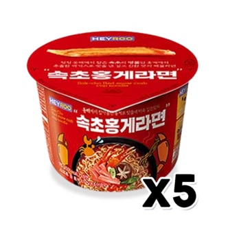  속초홍게라면 115g 얼큰매운해물맛 x 5개