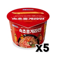 속초홍게라면 115g 얼큰매운해물맛 x 5개