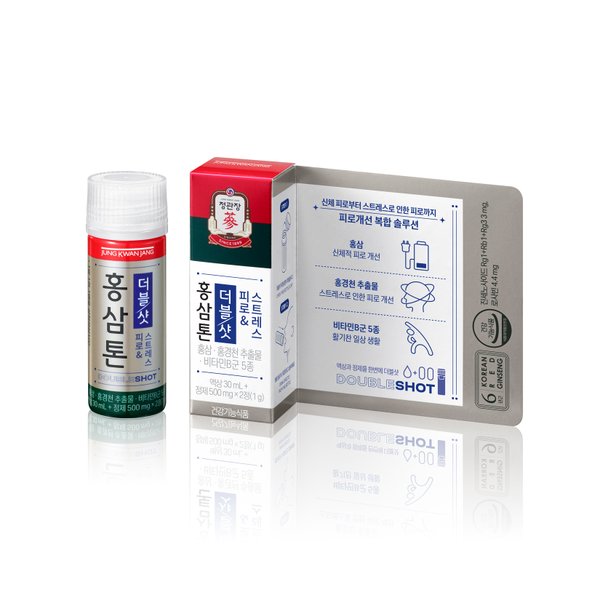 홍삼톤 더블샷 피로&스트레스(30ml+500mg*2정)*28병