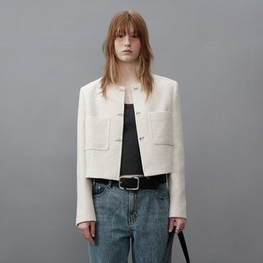 레이브 Pocket Tweed Jacket VW4SJ003_2color