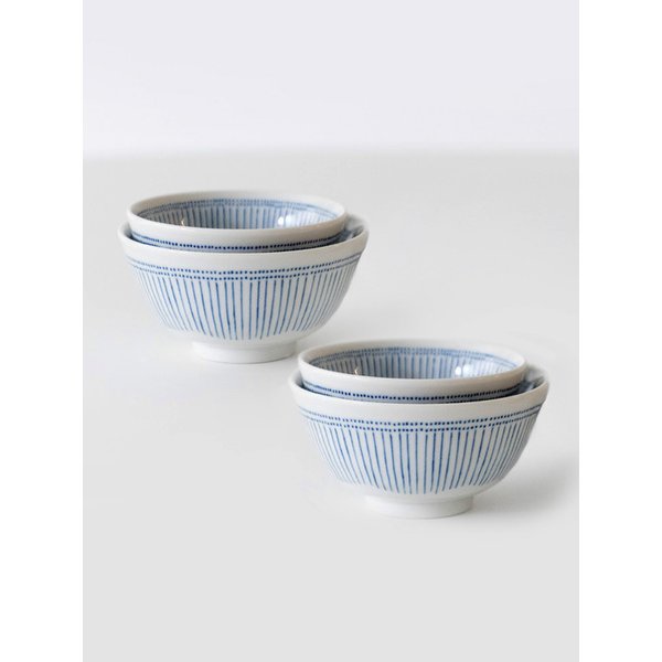 아오이 밥공기 국그릇 2인세트 MADE IN JAPAN