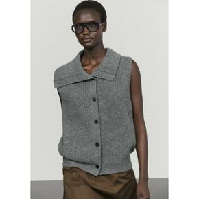 Massimo Dutti 마시모 두띠 조끼 - 다크 그레이 8086569