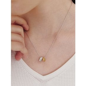 [Premium Plating] 아이스블록 AB(C) 듀얼링크 목걸이 HL2N65237CB450
