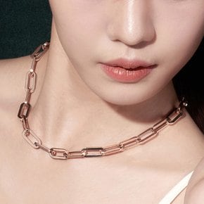 18K 금 목걸이 팔찌 볼륨 클립 할로우 SET