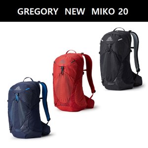 그레고리 남성배낭 레인커버포함 NEW MIKO 미코20 OPTIC BLACK,RED,BLUE 28J29025