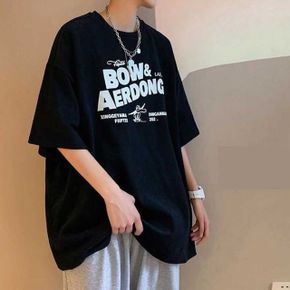 학생 남자 티셔츠 힙합룩 스트릿 여름 캐주얼 패션 (WA402DD)