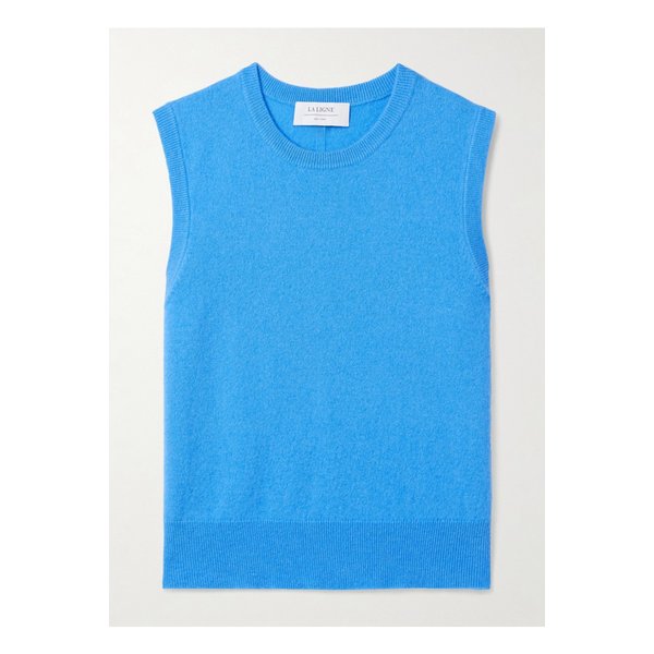 라 리뉴 리암 캐시미어 탱크 블루 46376663162929590