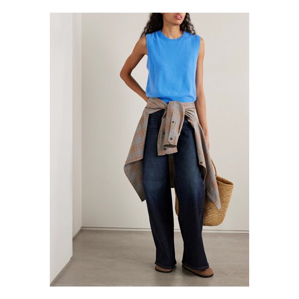 라 리뉴 리암 캐시미어 탱크 블루 46376663162929590