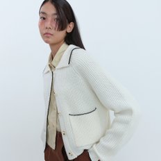 TRIMMING CARDIGAN_IVORY