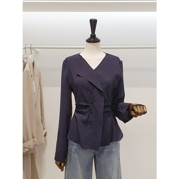 [파주점] 쥬크 주크 브이넥 사이드셔링 블라우스​ V262MSC951