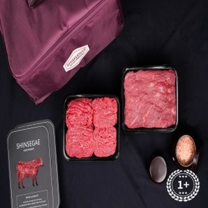 한우비 [산지직송/냉장]   1+등급 프리미엄 한우암소정육 선물세트1호1.2kg(불고기.국거리 각600g)