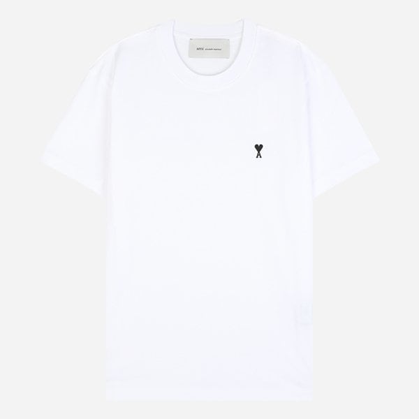 [시흥점] [아미6S HTS346 724 100 하트 로고 반팔 티셔츠 화이트