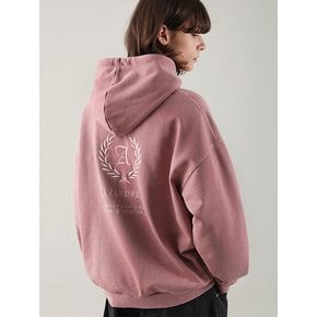 UNISEX LAUREL OVERSIZED HOODIE PIGMENT DEEP  PINK