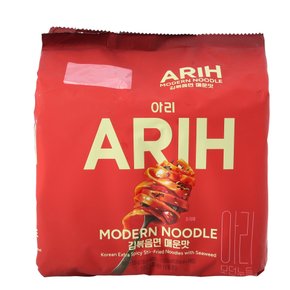 아리 모던누들 김볶음면 매운맛 130g*4입