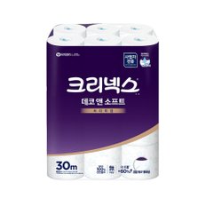 데코앤소프트 3겹 두루마리 화장지 30M 24롤 1팩