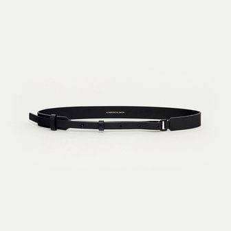 킨더살몬 SS24 Black Leather Belt Black