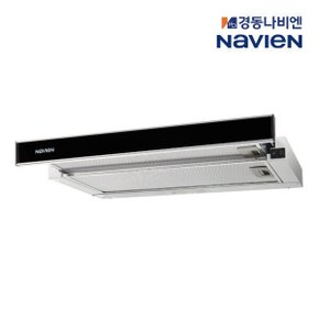 슬림형 환풍기 가정용 주방 레인지 블랙 글라스 슬라이드 후드 600장용 / RGS150 전국설치