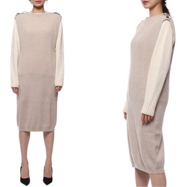브루넬로쿠치넬리 22FW 여성 모닐리 캐시미어 민소매 원피스 (YM12173A80P C9504 22F)