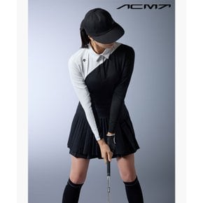[가격인하][데상트골프 공식]  아크먼트(ACMT) 여성 컬러블럭 카라 티셔츠